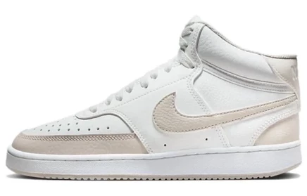 Женские кеды Nike Court Vision Mid, бело-коричневые