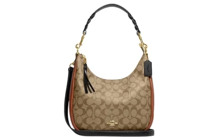 Женская сумка Coach Jules, холщовая, цвета хаки