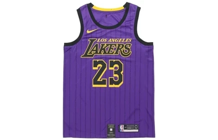 Мужская майка Nike NBA Lakers Леброн Джеймс, фиолетовая