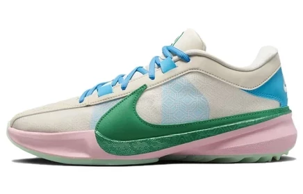 Мужские кроссовки Nike Zoom Freak 5, бело-сине-зелёные