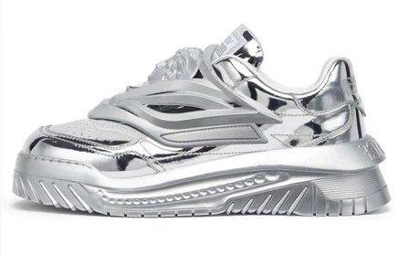 Мужские кроссовки Versace Odissea Medusa, серебристые