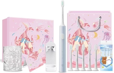 Зубная щетка электрическая женская mi t200 t200-blue jellyfish luxury gift box