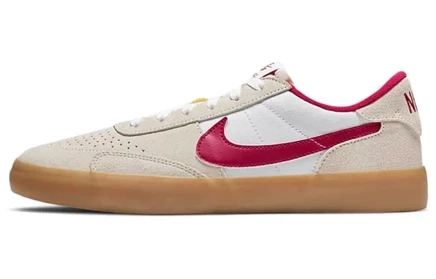 Мужские кеды Nike SB Heritage Vulc, белые с красным