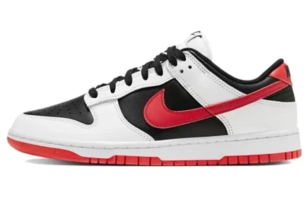 Мужские кроссовки Nike Dunk Low Retro, бело-черно-красные