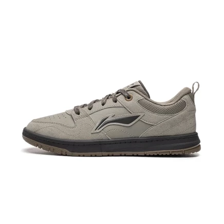 Li Ning Tianji LITE Low top Skateboard Shoes Men's Rugged Brown Gray obsidian gray brown