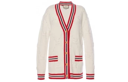 Женский кардиган Gucci Sylvie Web Knit, белый