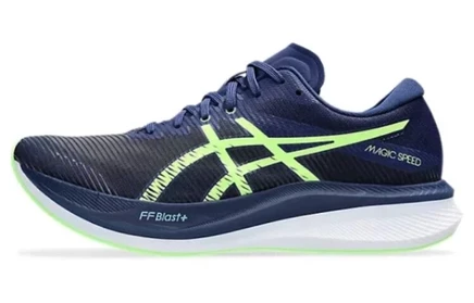 Мужские беговые кроссовки ASICS Magic Speed 3, сине-зеленые