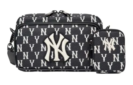 Сумка через плечо MLB Monogram, мини, унисекс, черная