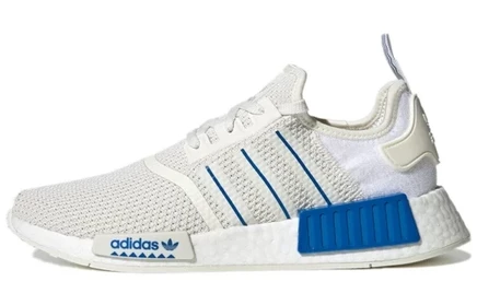 Мужские кроссовки Adidas NMD R1, White Blue Bird