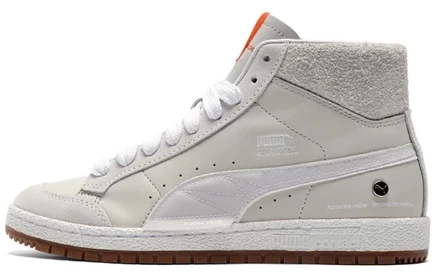 Мужские кеды Puma Ralph Sampson 70 Mid, серо-бело-оранжевые
