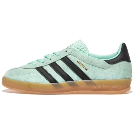 Мужские кроссовки Adidas Gazelle Indoor, черно-зеленые