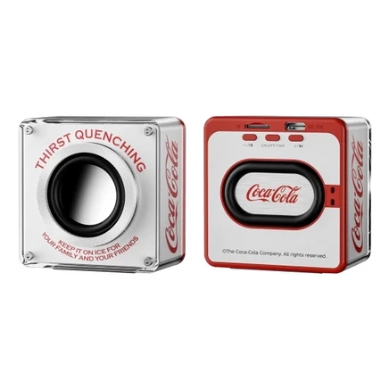 Беспроводные колонки Coca-Cola, белые