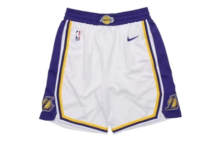 Мужские баскетбольные шорты Nike Lakers, белые