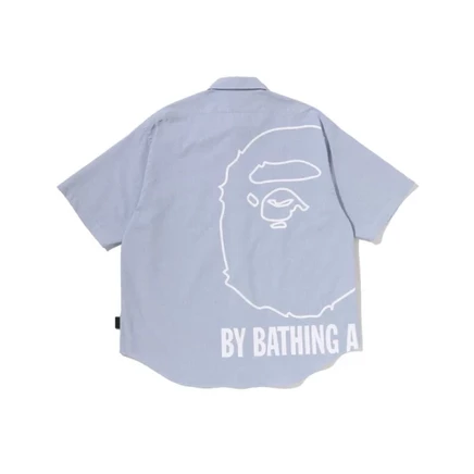 Мужская рубашка A Bathing Ape SS26, синяя