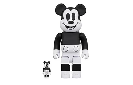 Фигурка Bearbrick Mickey Mouse 2020 B&W