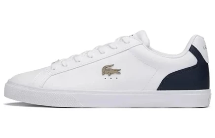 Мужские кеды Lacoste для скейтбординга, бело-синие