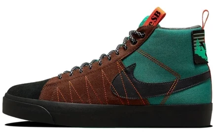 Мужские кроссовки Nike SB Blazer Mid PRM, зеленые
