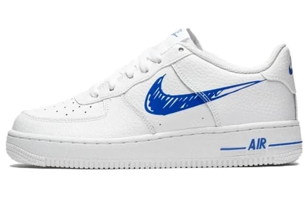 Кеды для девочек Nike Air Force 1 Low Sketch, бело-синие