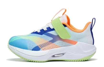 Li Ning YOUNG Li Ning BOOM Technology Cushioning Rebound Lightweight Slip Resistant Kids Lifestyle Shoes thin bowl blue/light sea blue