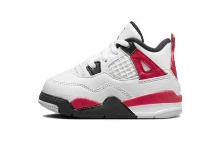 Кроссовки для малышей Jordan 4 Retro TD, красно-белые