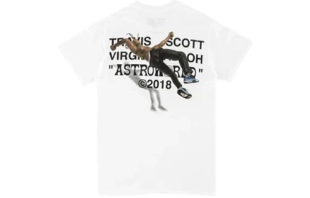 Футболка Travis Scott x Virgil Abloh, белая