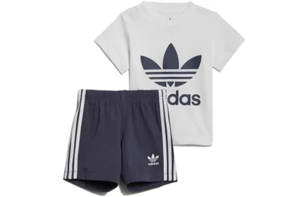 Костюм для девочек adidas Originals Trefoil, бело-синий