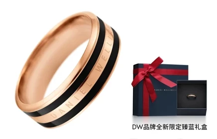 Унисекс кольцо Daniel Wellington, розовое золото