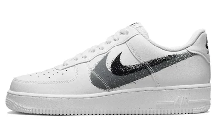 Мужские кеды Nike Air Force 1 Low 07, бело-чёрно-серые