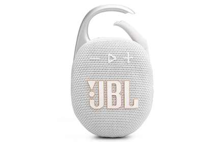 Колонка JBL Clip 5 Bluetooth, водонепроницаемая, белая
