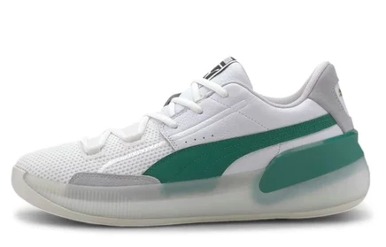 Мужские кроссовки Puma Clyde Hardwood, бело-зеленые