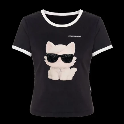 Женская футболка Karl Lagerfeld Jeans, черная