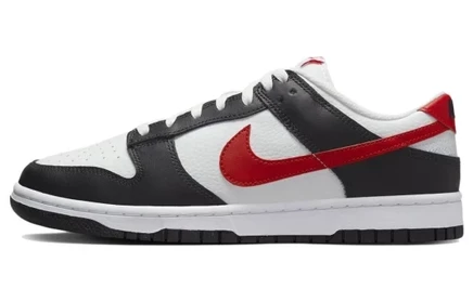 Кроссовки Nike Dunk Low Retro, бело-черно-красные