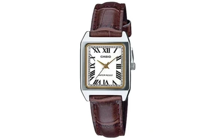 Женские часы Casio LTP-V007L-7B2, коричневый ремешок