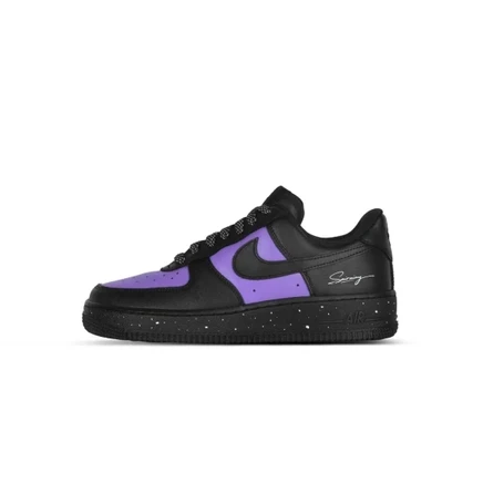 Унисекс кроссовки Nike Air Force 1, черно-фиолетовые