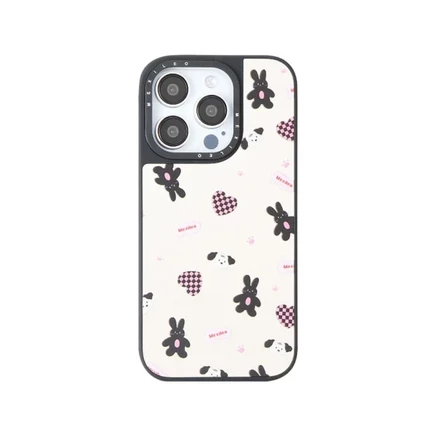 Чехол Mexileo для iPhone 14 Plus, черный кролик
