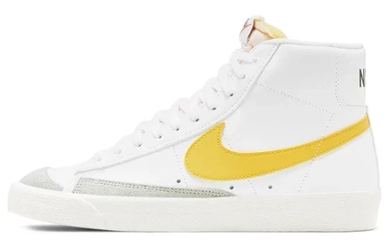 Мужские кеды Nike Blazer Mid 77, бело-желто-коричневые