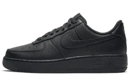 Женские кеды Nike Air Force 1 '07 Triple Black, черные