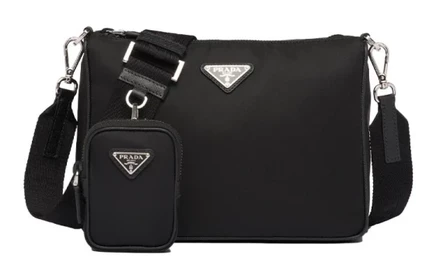 Мужская сумка Prada Hobo 3 в 1, черная