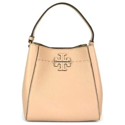 Женская сумка Tory Burch Bucket, бежевая