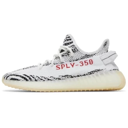 Мужские кроссовки Adidas Yeezy 350 V2 Zebra, белые