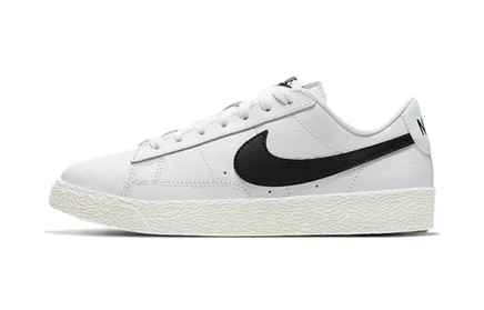Кеды для девочек Nike Blazer Low GS, бело-черные
