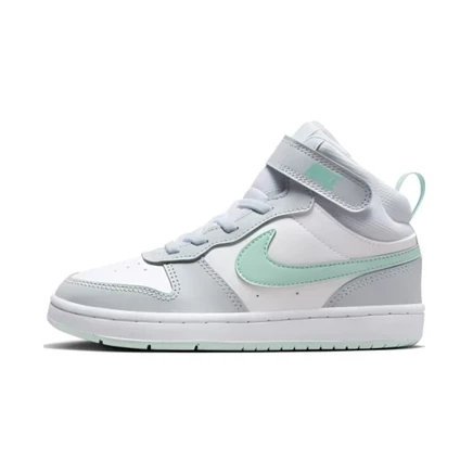 Детские кеды Nike Court Borough 2 PS, серо-мятные