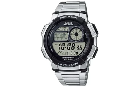 Мужские часы Casio AE-1000WD-1A, черный циферблат