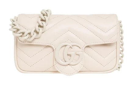 Женская сумка Gucci Extra Mini, белая