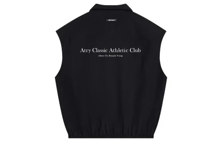 Жилет унисекс Atry Alphabet Slogan Series, черный
