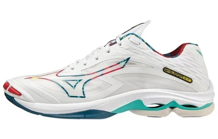 Кроссовки Mizuno Wave Lightning Z7, бело-зелено-красные