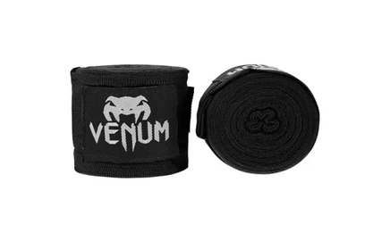 Унисекс-эластичный бинт Venum для бокса, черный