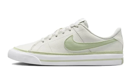 Кеды для девочек Nike Court Legacy GS, бежево-зеленые