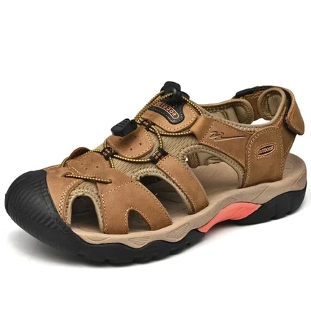 Binary Cushioning Abrasion Resistant Lightweight Breathable Slip Resistant River Trekking Shoes Men's Dark Brown коричневый