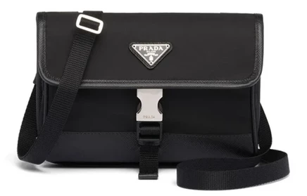 Унисекс сумка Prada Saffiano для камеры, черная